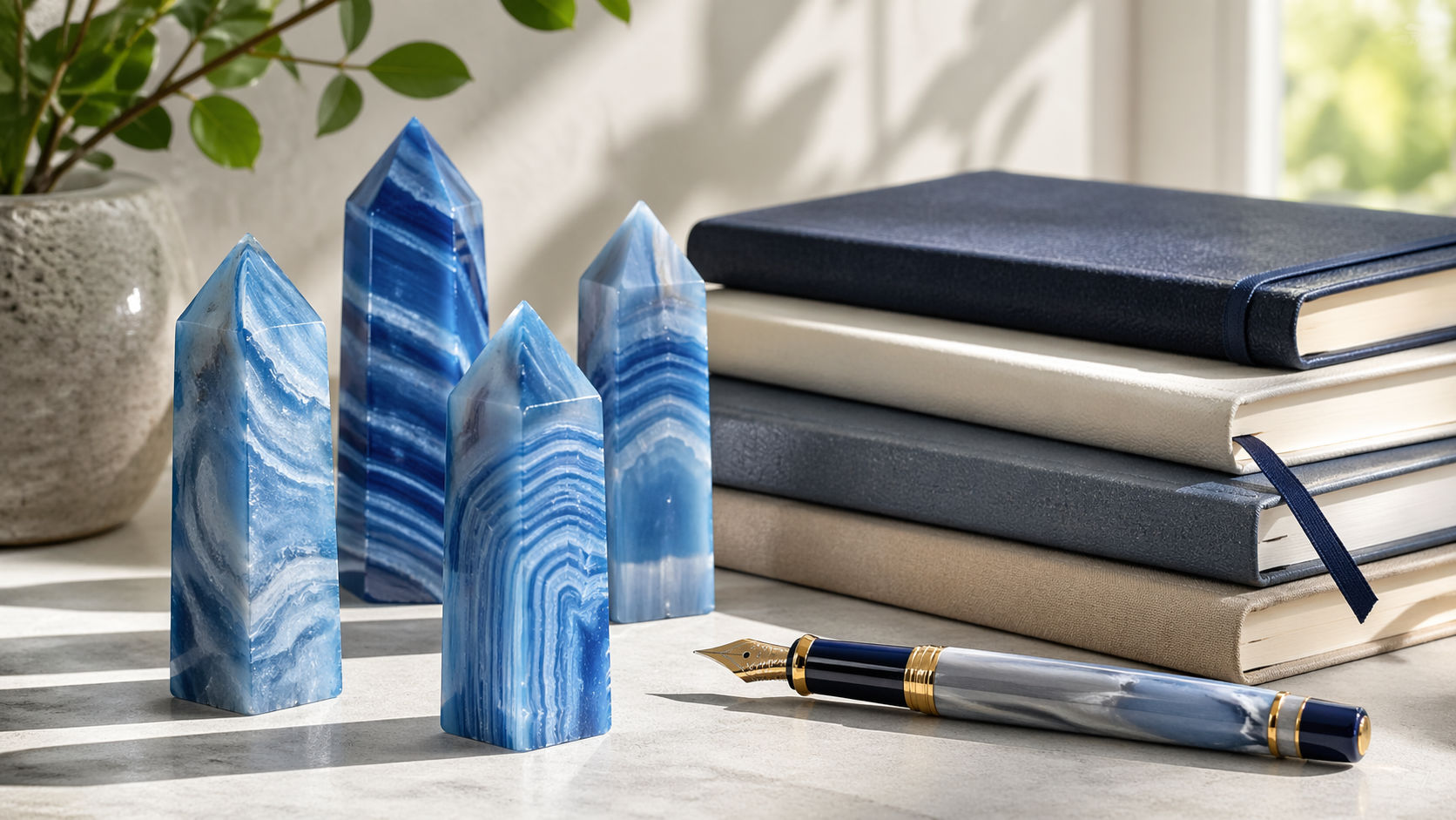 Ágata Azul en el rincón de escritura para inspirar palabras fluidas y veraces.
