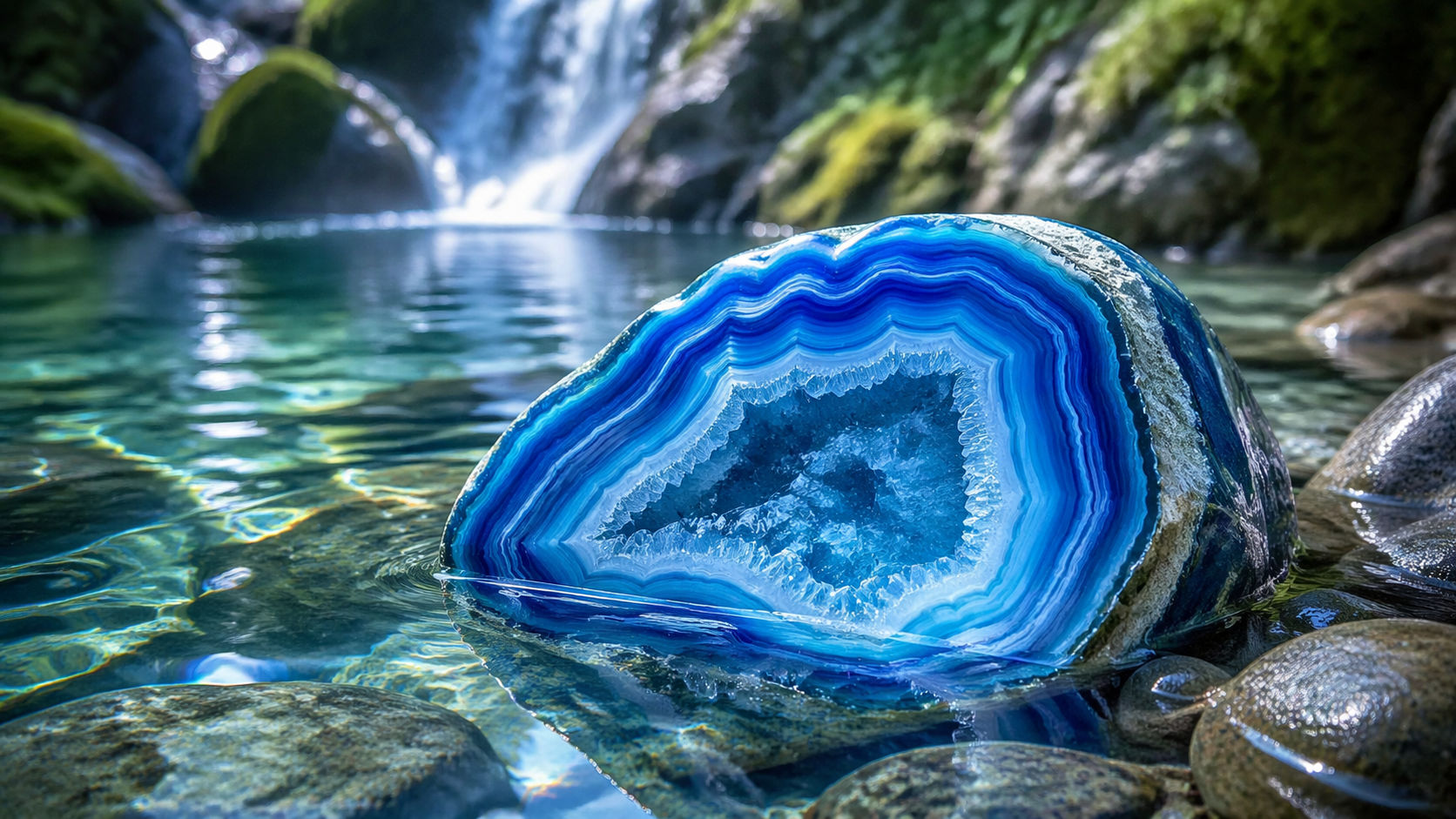 Deja que el agua corra sobre la piedra mientras visualizas que se lleva las palabras no dichas o malentendidos.