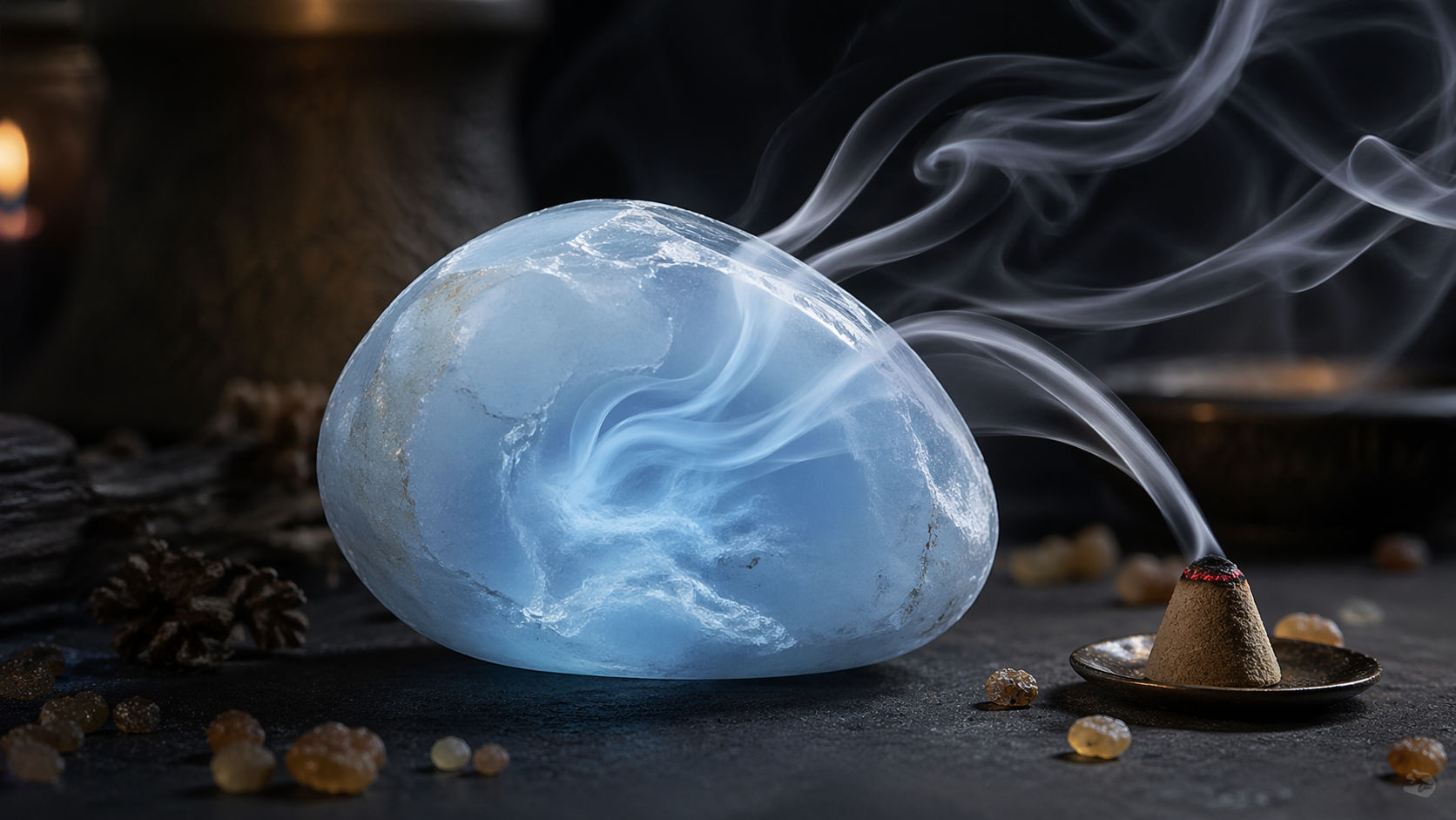 Pasa la piedra por el humo para limpiar las interferencias que nublan la recepción de mensajes.
