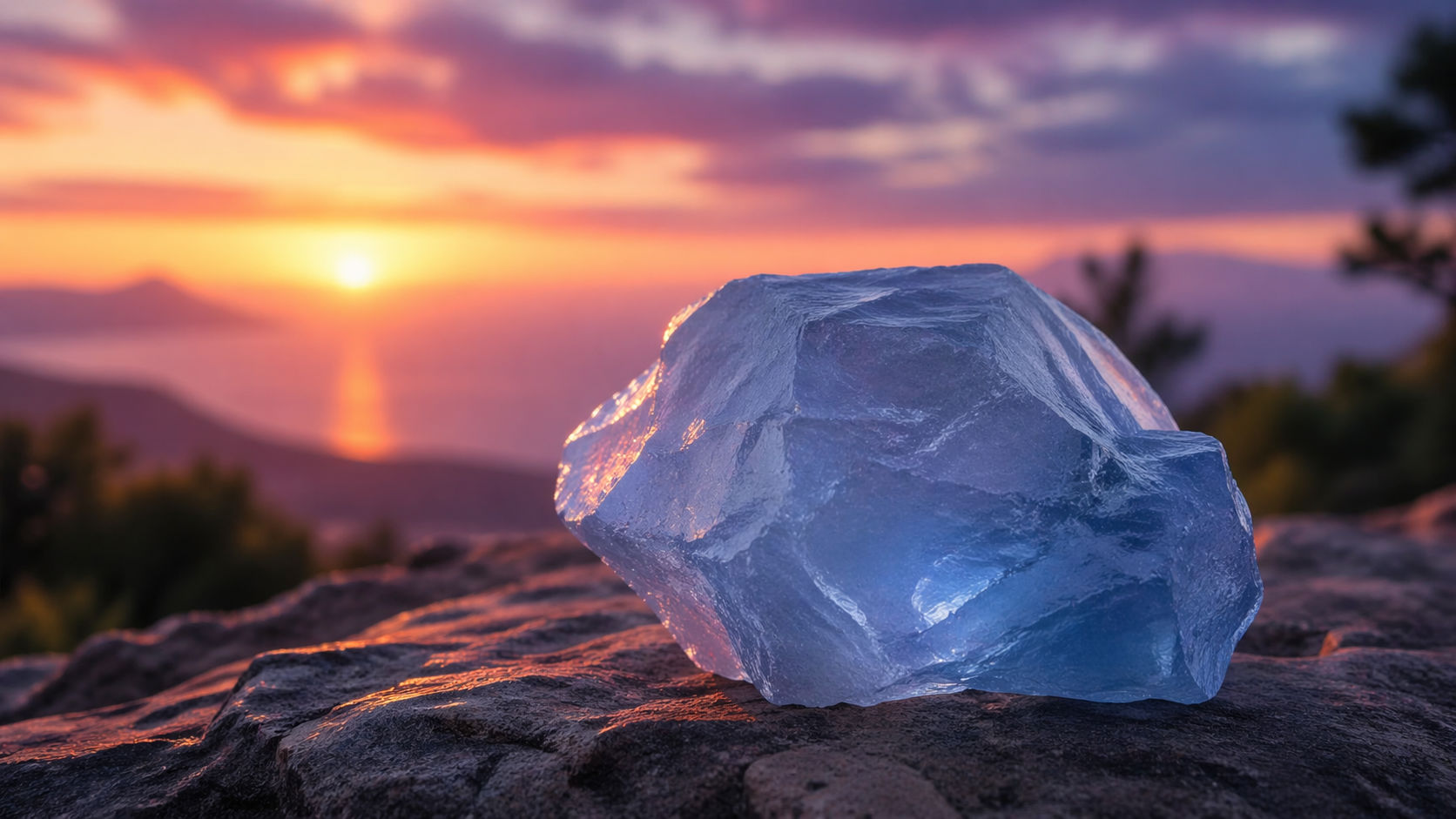 Expón el cristal a los colores del atardecer; esta luz de transición es perfecta para su naturaleza mediadora. La energía de la