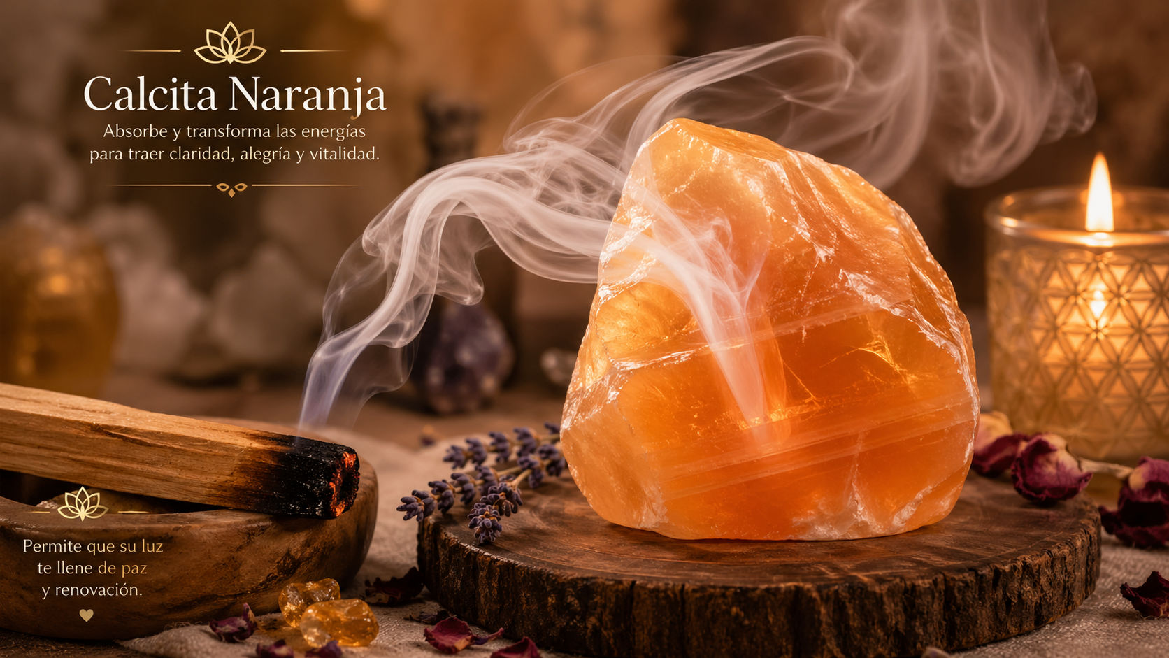 Pasa la piedra por el humo sagrado para desprender las larvas energéticas y el rastro de la apatía.