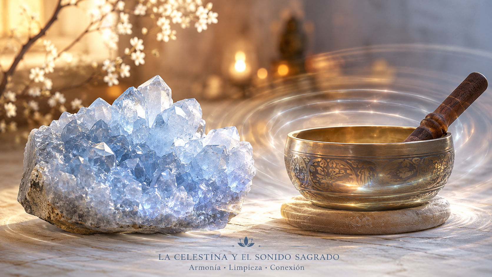 Coloca la piedra al lado de un instrumento sónico y hazlo sonar de forma rítmica para sacudir las frecuencias acumuladas. Las ondas armónicas del sonido atravesarán los cristales, restaurando su afinación espiritual de manera inmediata.