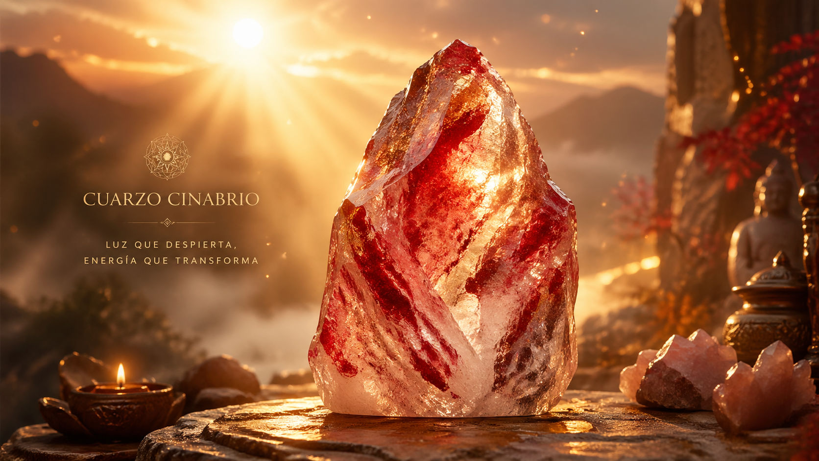 Expón el cristal a los primeros rayos del sol para activar sus partículas de fuego interno. El sol naciente despierta la capacidad de manifestación de la piedra sin sobrecalentar el mineral.