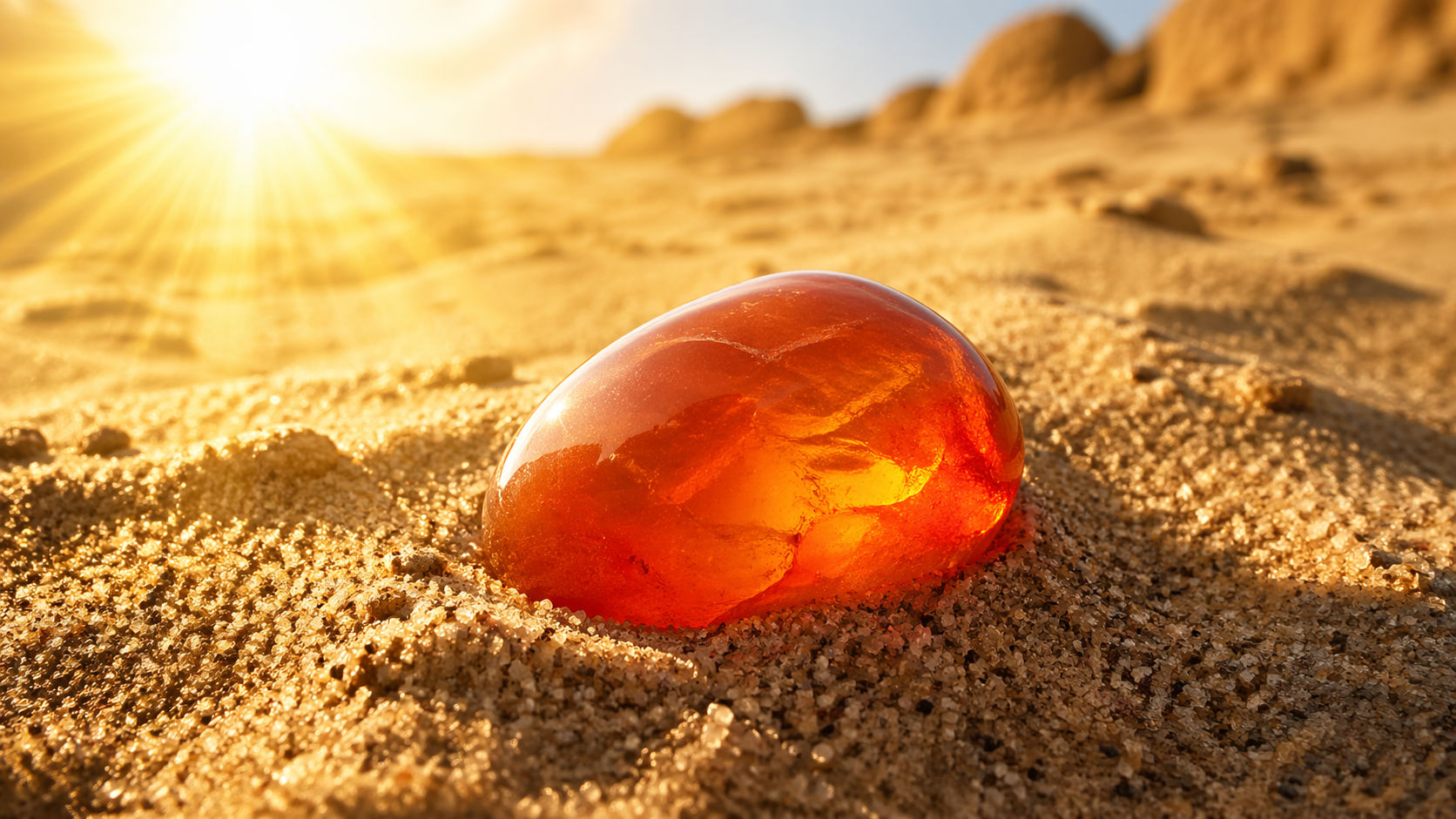 Entierra la piedra superficialmente en arena que haya estado al sol para reconectarla con el calor terrestre. Este método recarga sus drivers de manifestación física y estabilidad vital.