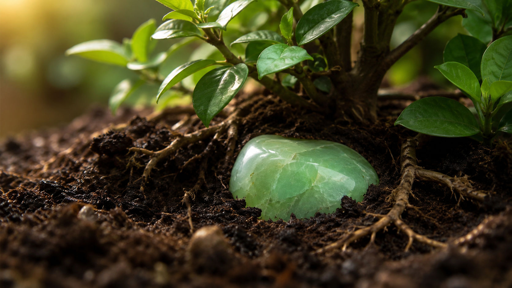 Introduce la piedra en la tierra viva, cerca de las raíces de una planta sana, durante un ciclo completo de veinticuatro horas. La Madre Tierra recargará el motor elemental del cristal, devolviéndole su vibración nativa de abundancia y florecimiento.