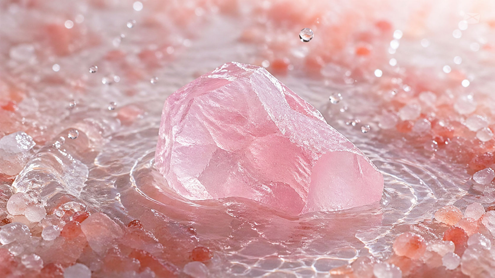 Sumerge la piedra en agua con sal rosada durante una hora para disolver las cargas afectivas ajenas.