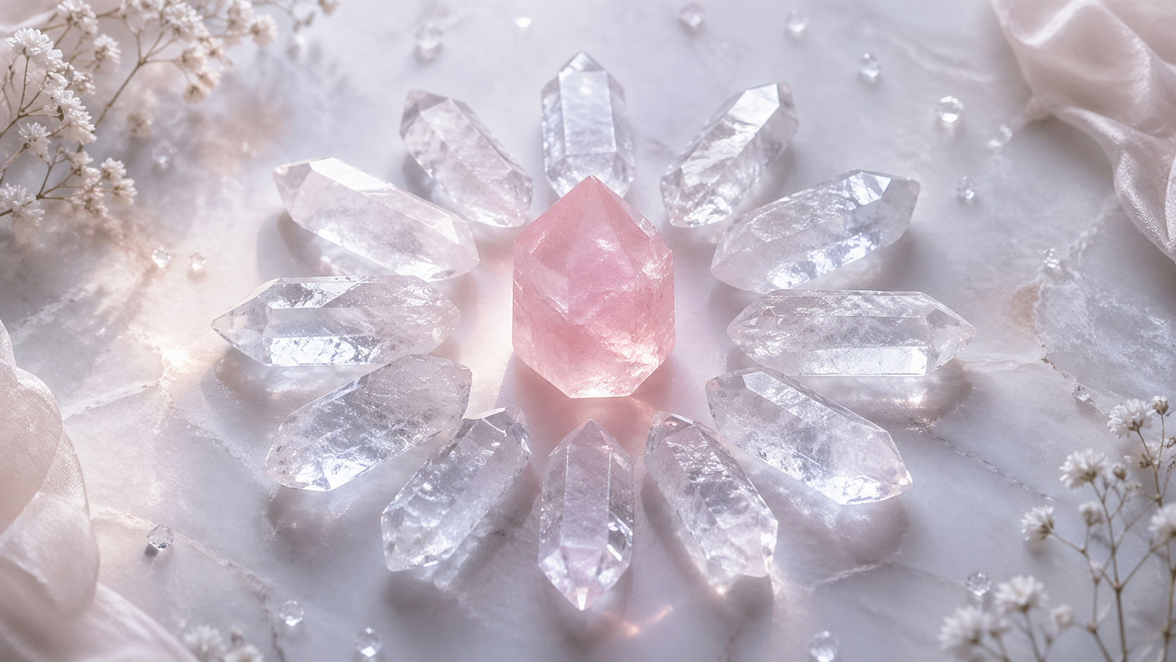 Coloca la piedra en el centro de una red de cuarzos transparentes para que actúen como un drenaje de impurezas. Es el método más armónico para limpiar el cristal sin alterar su temperatura vibratoria.