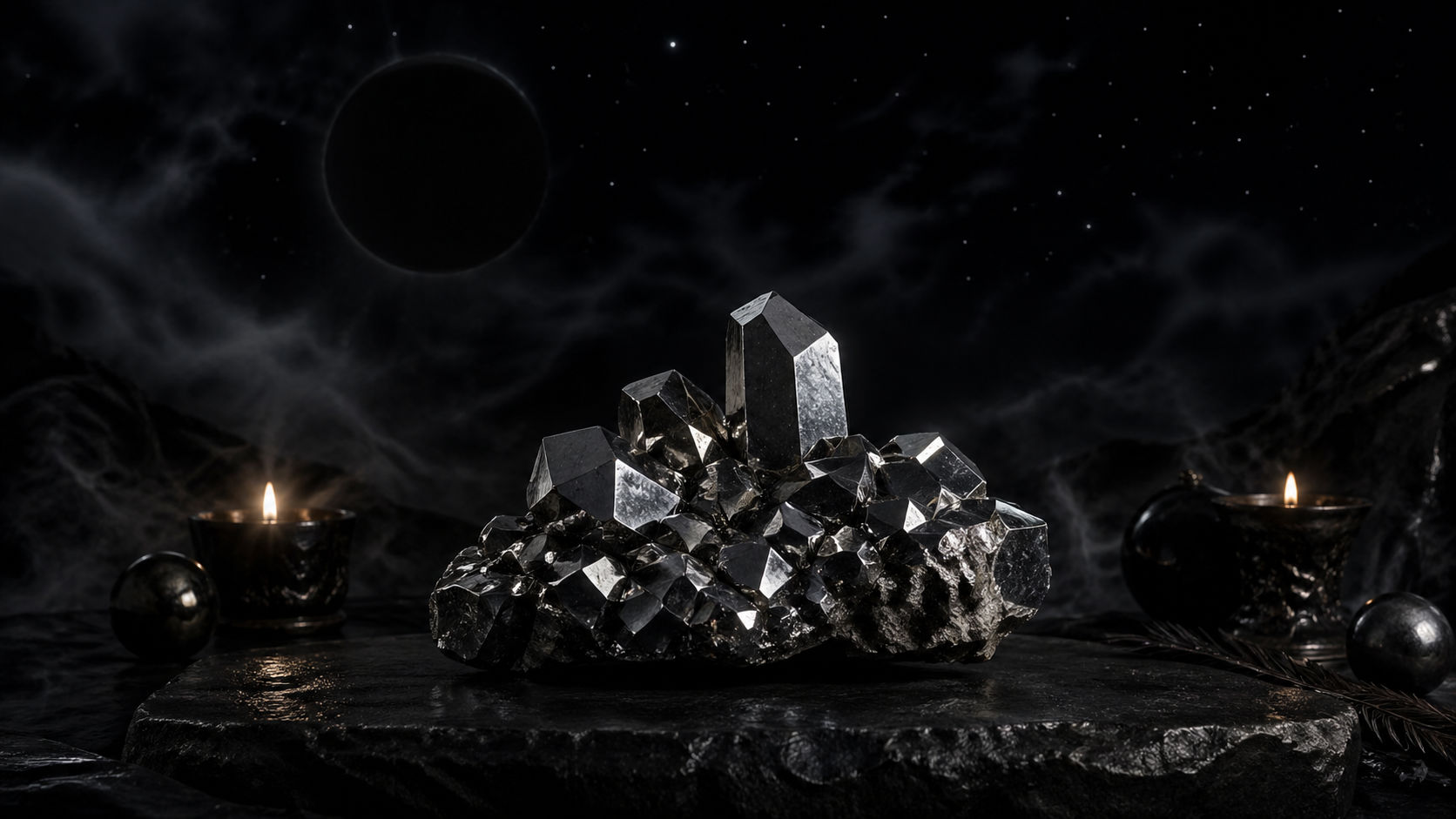 Expón la piedra a la oscuridad de la Luna Nueva para cargar su función de protección invisible y anclaje profundo. La energía del vacío lunar potencia la capacidad de la hematita para trabajar en las sombras y proteger el subconsciente.
