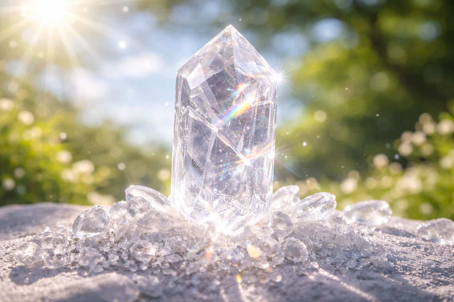 Coloca el cuarzo a pleno sol; su estructura refractará la luz, cargando sus núcleos de energía fotónica pura. Es el método más eficiente para dotar al cristal de una vibración de acción y claridad solar.