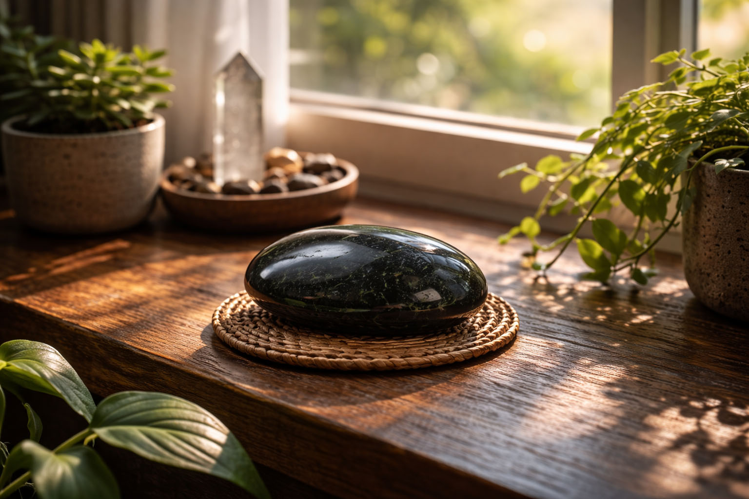 Deja la piedra bajo el sol de la mañana (antes de las 11:00 AM) para infundirle energía vital y vigor. La luz solar fortalece su capacidad de protección activa y recarga su