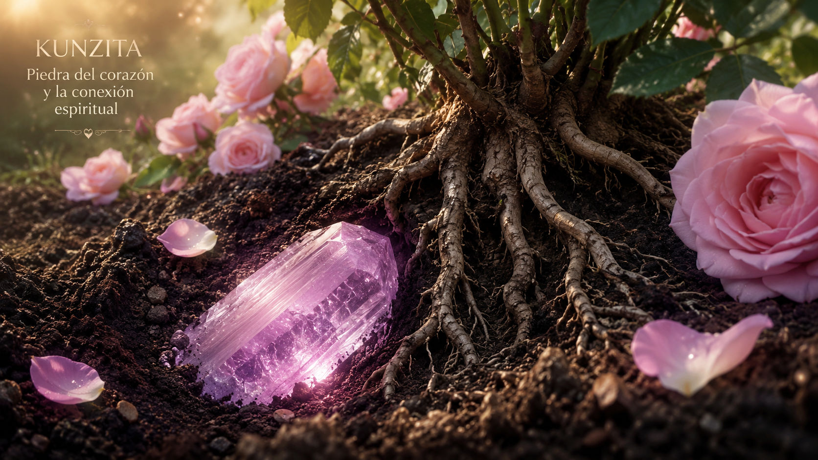 Entierra la gema cerca de las raíces de un rosal durante un ciclo solar completo para que se nutra de la esencia del amor terrestre. La energía de las flores rosadas actúa como un tónico que revitaliza el espíritu del cristal.