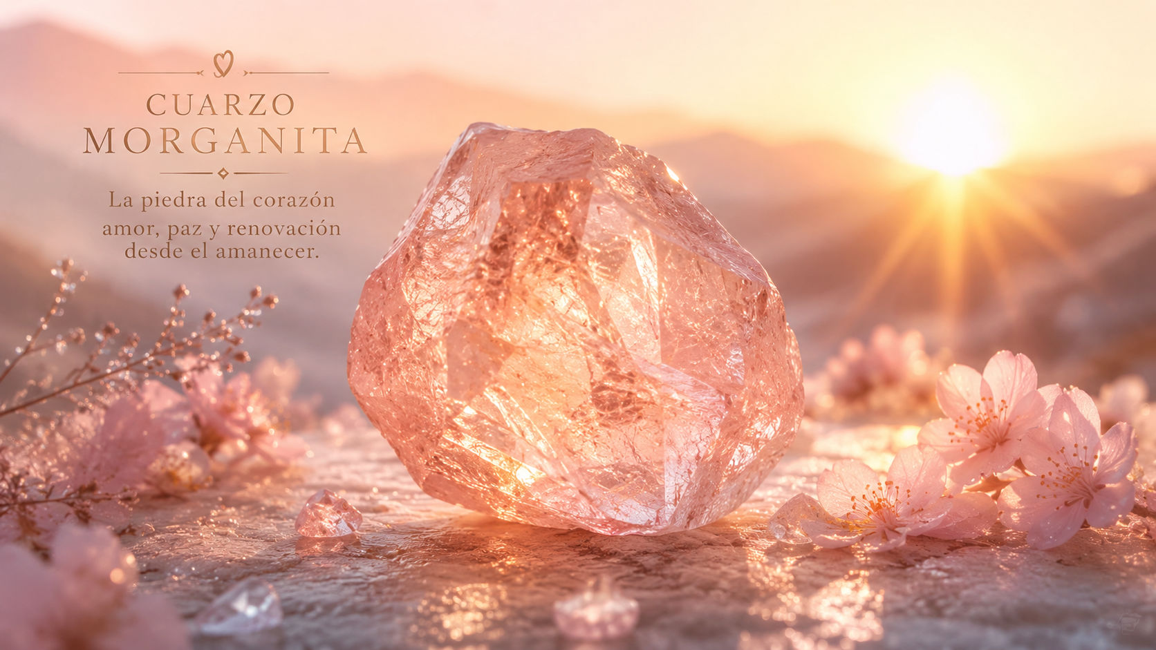 Expón la piedra a los primeros rayos del sol, cuando el cielo tiene tintes rosados, para que absorba la energía del renacimiento. El sol naciente es el único que no daña su color y le otorga la potencia necesaria para manifestar nuevos comienzos.