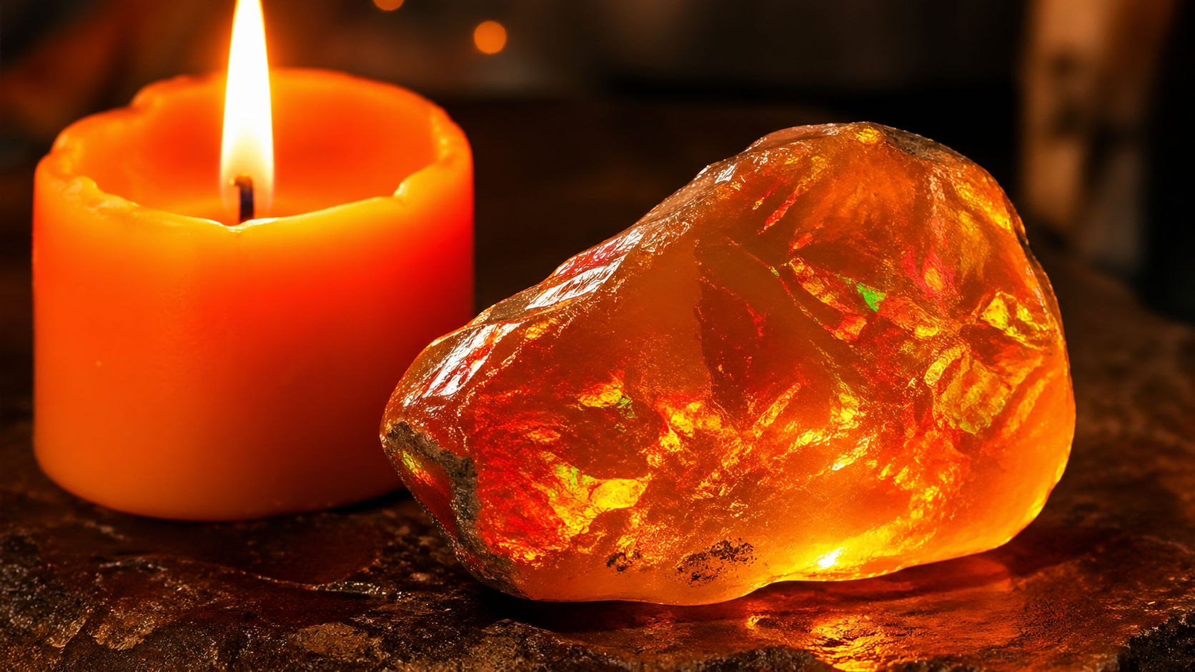 Coloca la piedra cerca de una vela (no directamente al fuego) y visualiza que la llama se funde con la piedra. Este protocolo alinea la frecuencia de la gema con el elemento fuego elemental para proyectos de alta prioridad.
