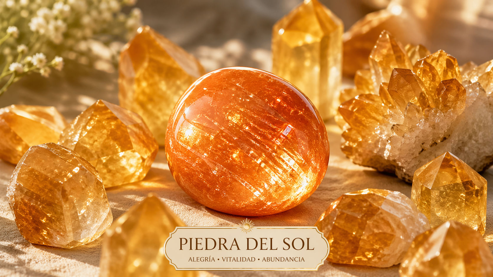 Rodea la gema con citrinos para crear un bucle de realimentación de abundancia y alegría. Esta configuración actúa como un transformador que eleva el amperaje energético de la Piedra del Sol.
