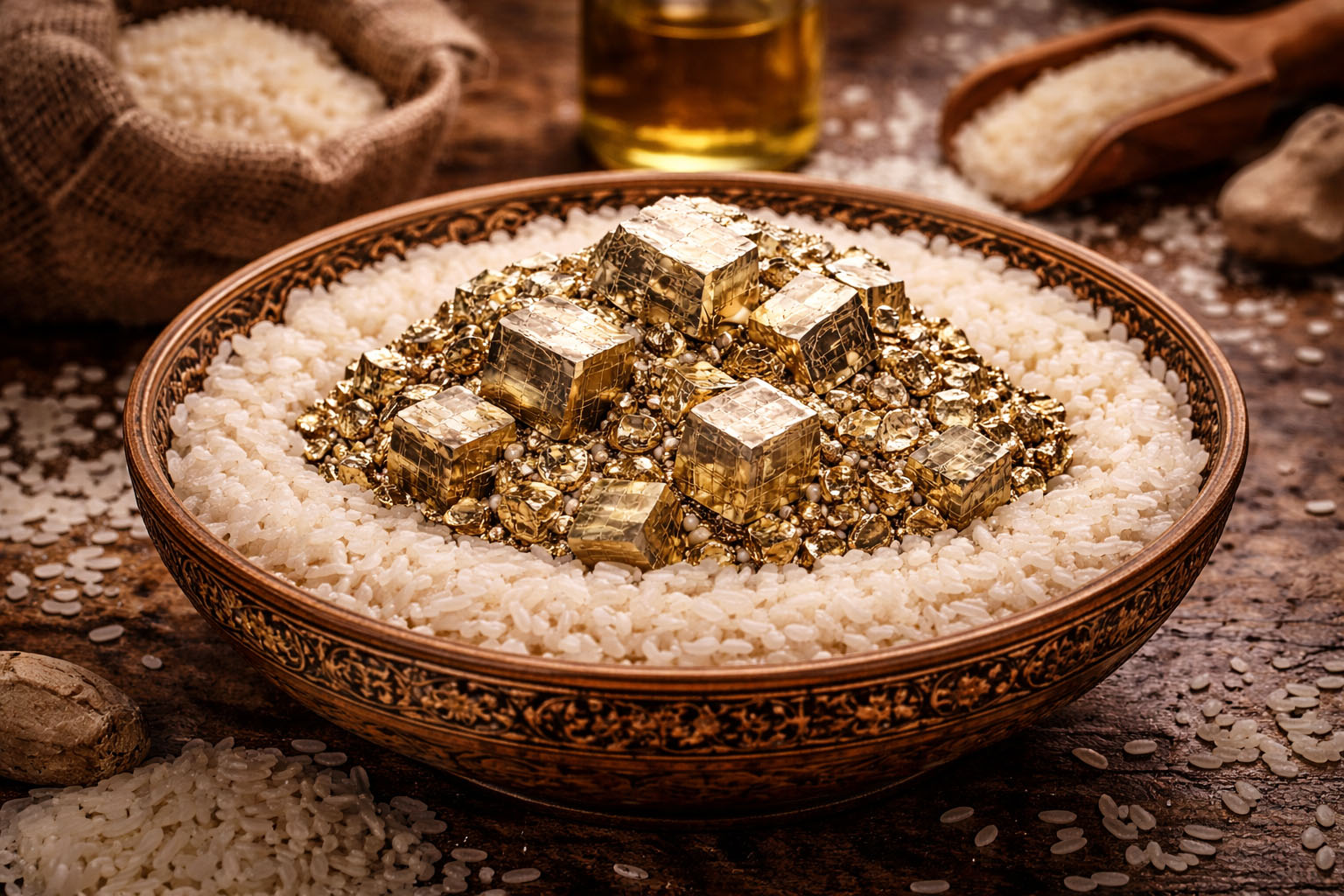 Sumerge la piedra en un cuenco con arroz seco durante 24 horas para que absorba cualquier humedad o energía estancada. El arroz actúa como un filtro natural que deja el cristal listo para una nueva ejecución.