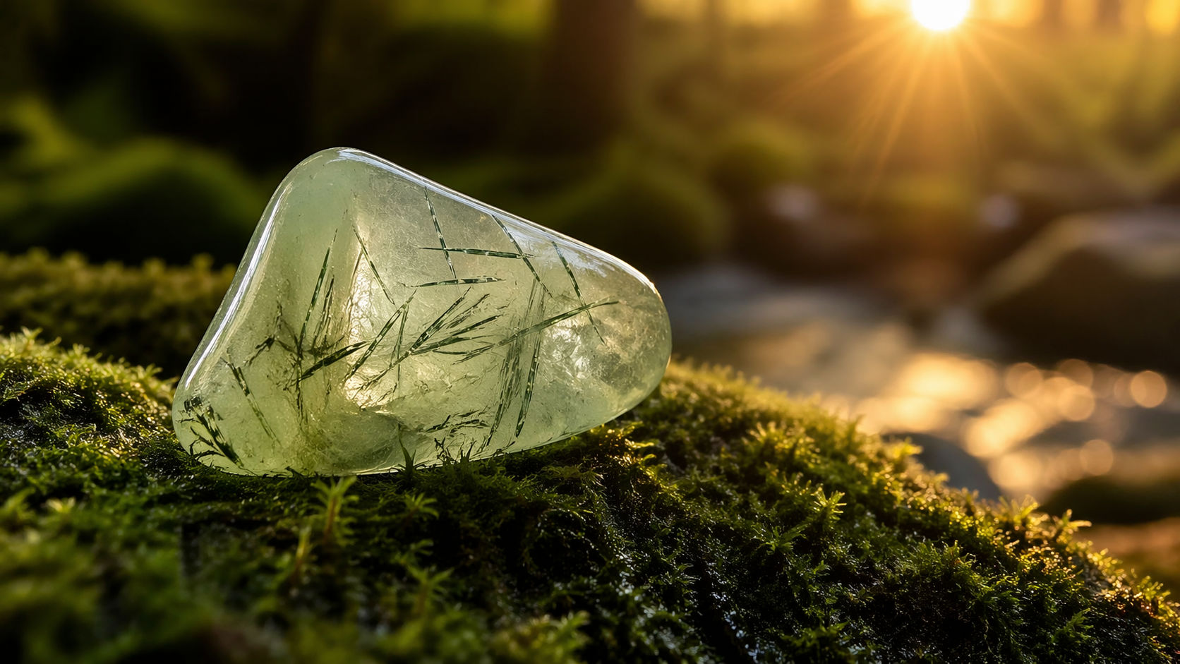 Coloca la piedra directamente sobre musgo natural durante una hora para que absorba la fuerza vital del bosque. Este método