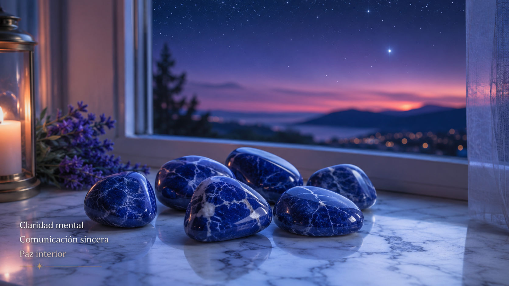 Sodalitas en la ventana sintonizándose con el orden del firmamento nocturno.