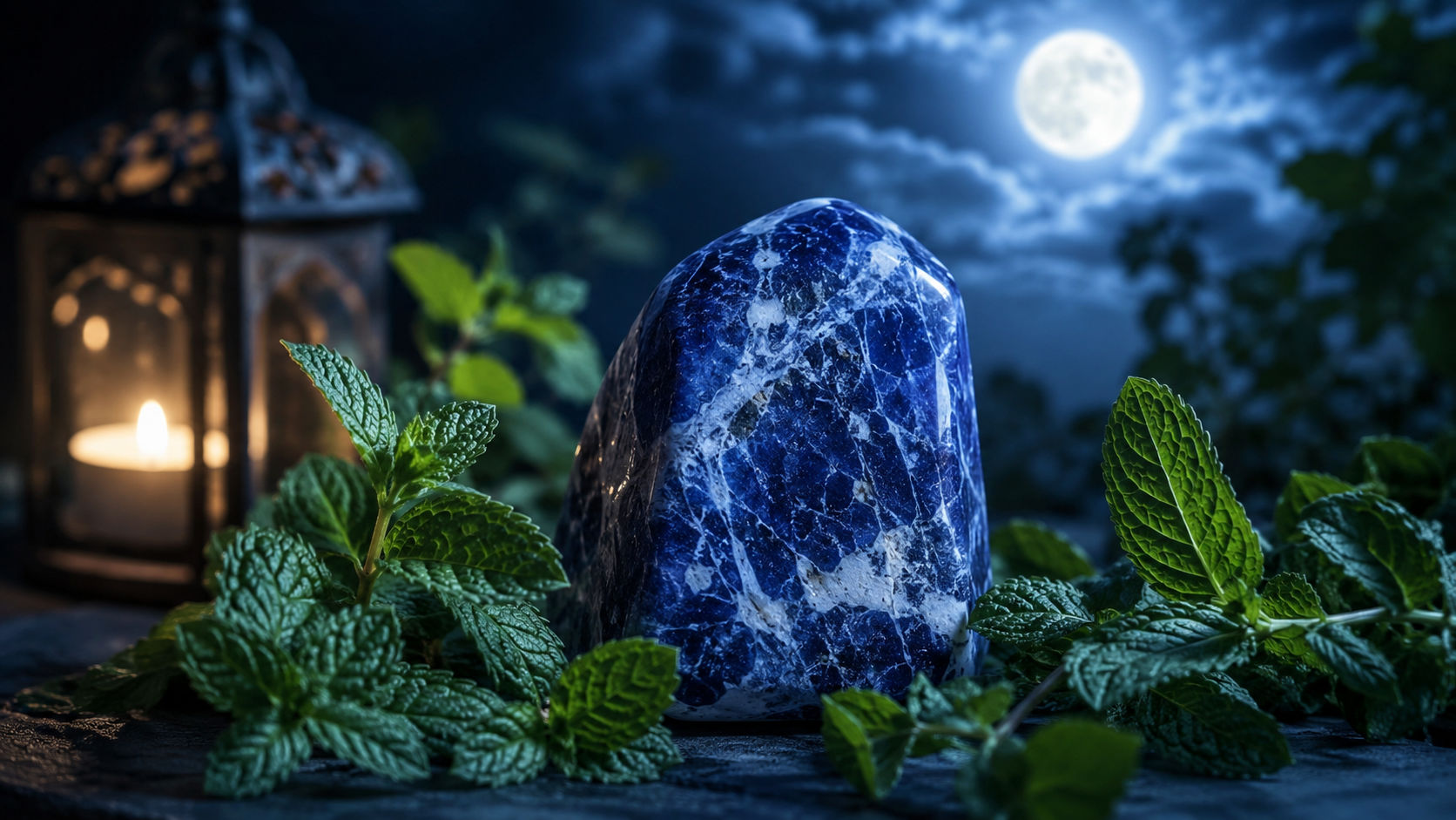 Deja que la piedra descanse sobre estas hierbas durante una noche para que su frescura natural extraiga la fatiga psíquica. Es un método de purificación en seco que respeta la composición molecular y la suavidad de la piedra.