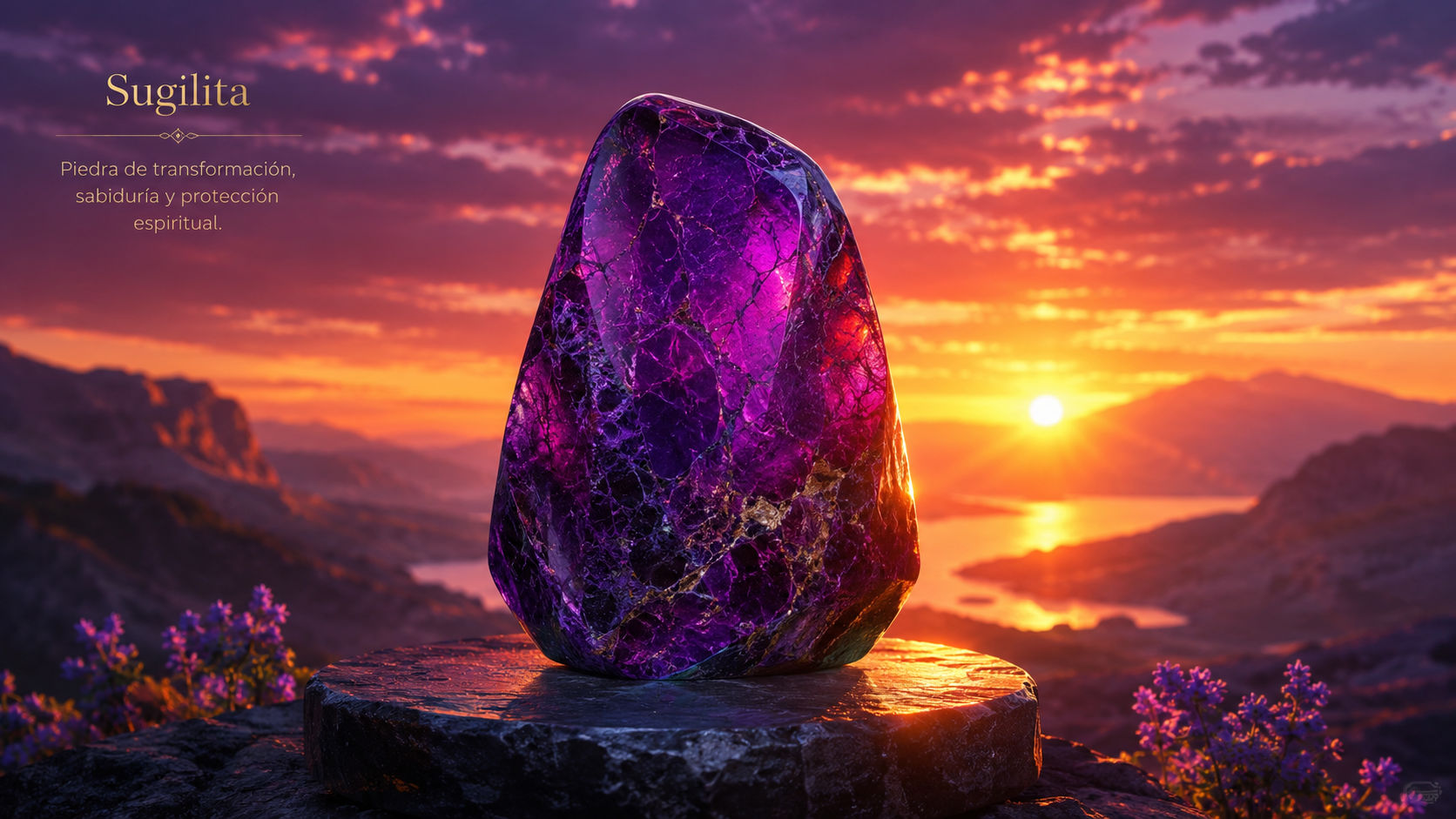 Permite que la piedra absorba los rayos del sol justo cuando se oculta, en el momento en que el cielo se tiñe de violeta. Esta vibración liminal recarga las polaridades mágicas del cristal, uniendo la fuerza del día con la sabiduría de la noche.