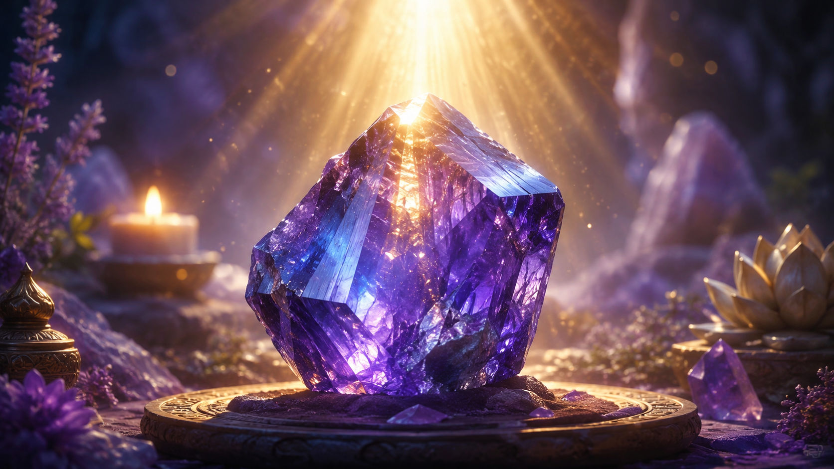 Sostén la Tanzanita entre tus manos a la altura del entrecejo y visualiza un rayo de luz dorada que entra por tu corona y la enciende. Este rito consagra la piedra a tu campo de conciencia personal, afinándola con tus consultas al plano espiritual.