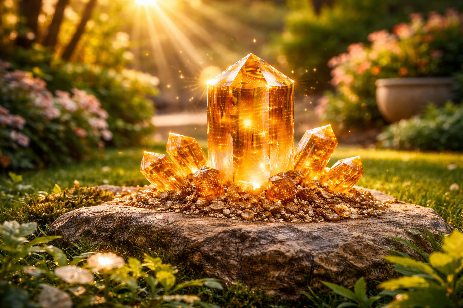 Habla directamente al cristal mientras visualizas luz dorada saliendo de tu boca hacia él. La palabra hablada actúa como un activador de frecuencia que
