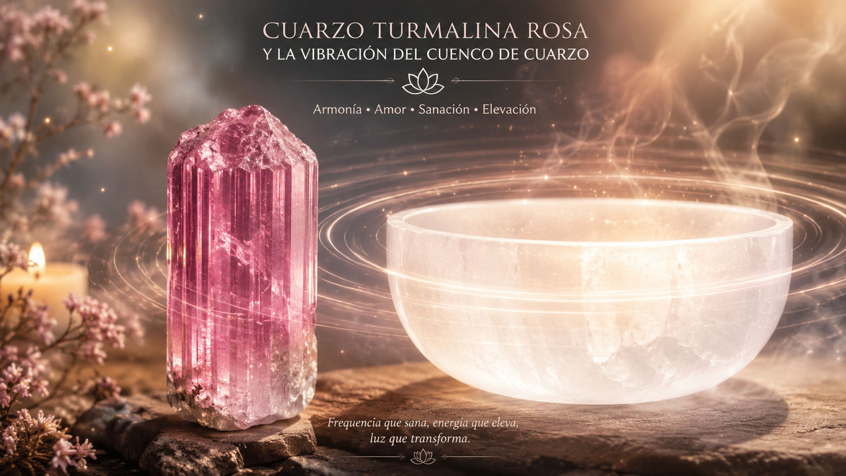 Coloca la gema cerca de la vibración del cuenco para que la frecuencia limpie sus estrías internas de cualquier residuo denso. Esta limpieza sónica respeta la estructura física de la piedra mientras eleva su octava espiritual.