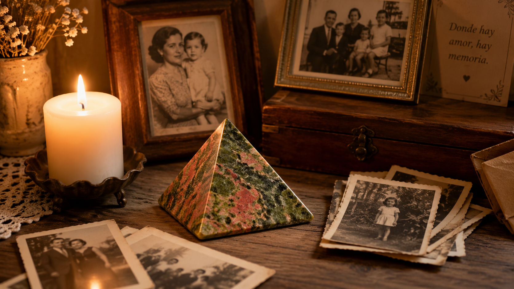 Pirámide de Unakita para sanar las memorias familiares y liberar el árbol genealógico.
