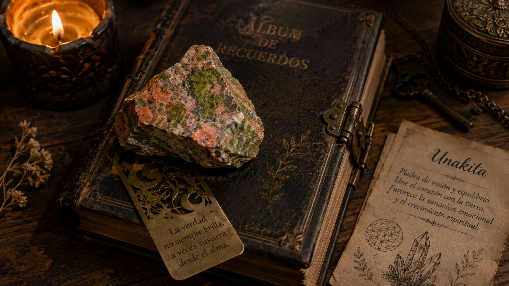 Cluster de Unakita junto a álbumes de recuerdos para limpiar añoranzas en Umbral Astral.