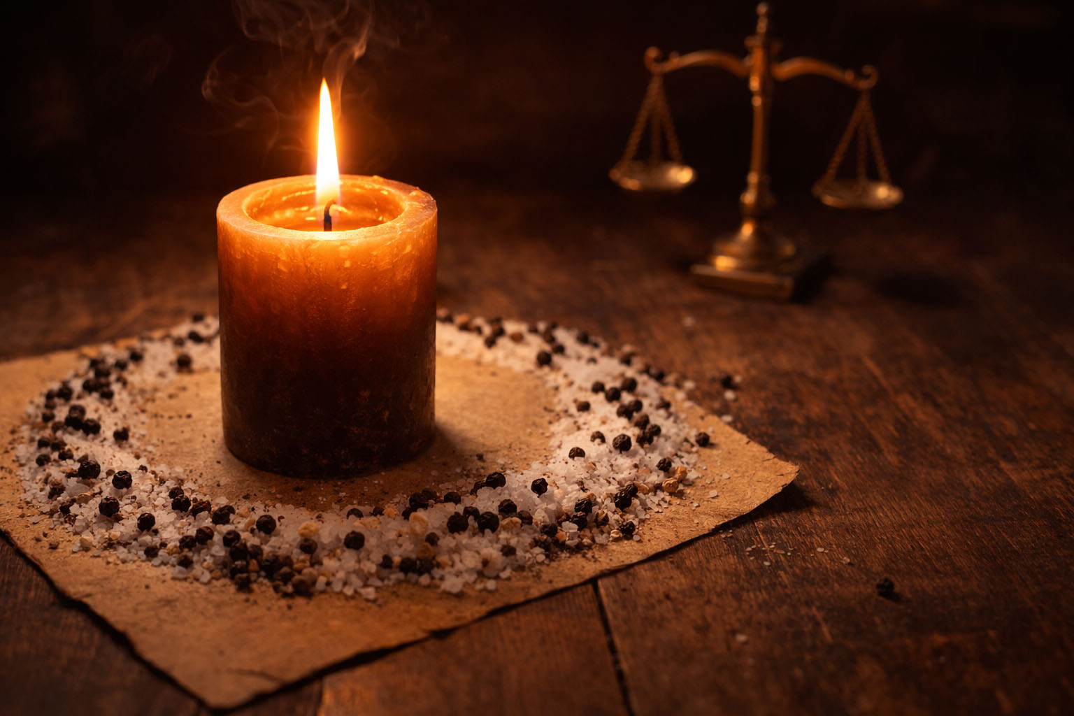 Hechizo de la Vela Marrón para Ganar un Caso Legal